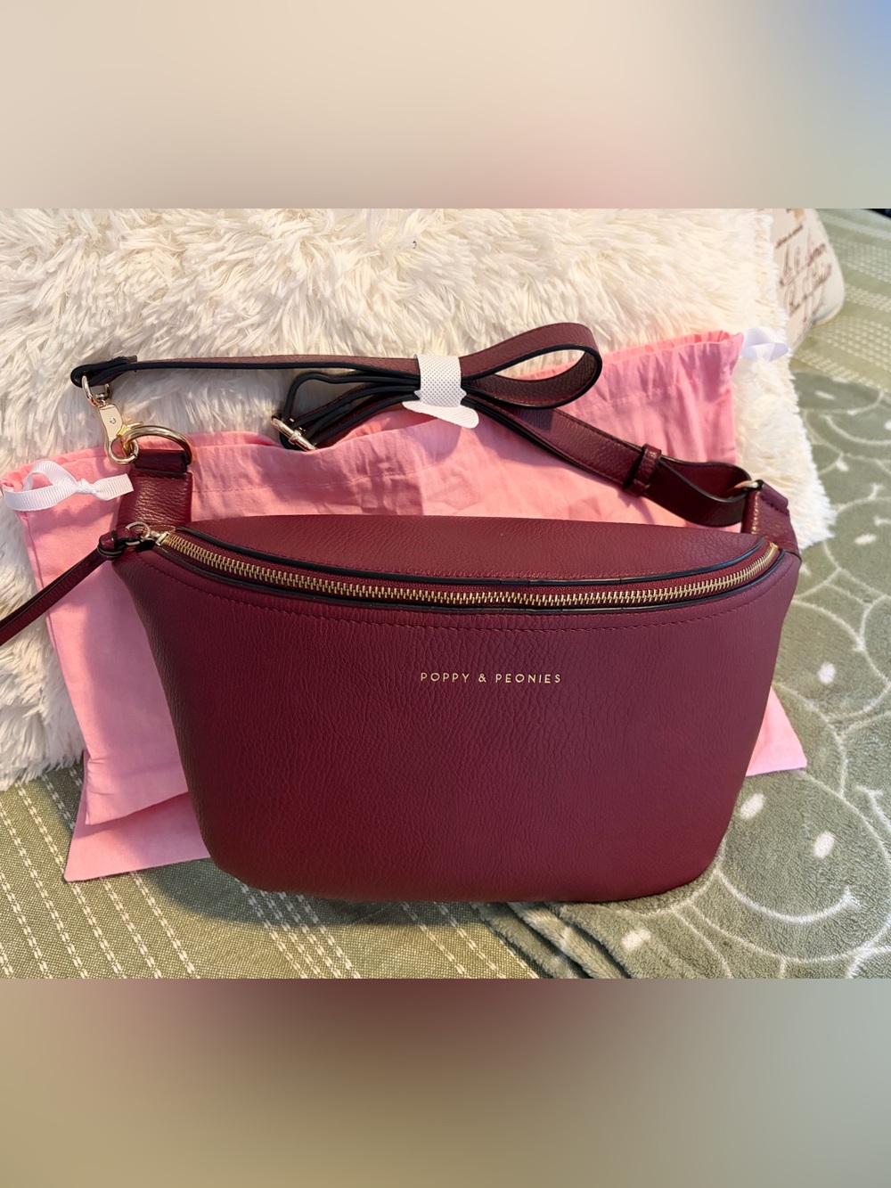 Poppy and Peonies Large Sidekick- Berry